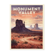 Valle de los Monumentos Arizona Vintage