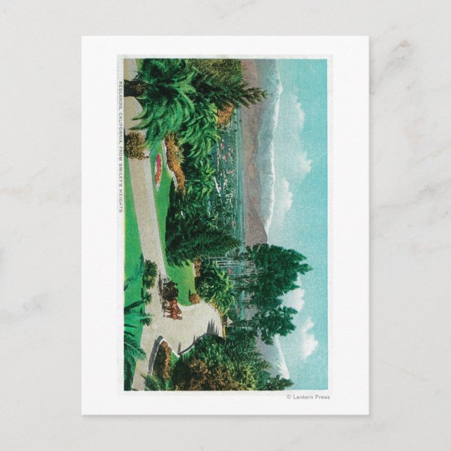 Postal Valle de los Redlands y huertos de Smiley (Anverso)