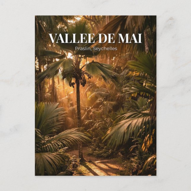 Postal Valle de Mayo, Bahía Sainte Anne, Praslin (Anverso)