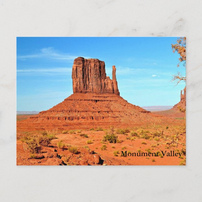 Postal - valle de Monuent (Anverso)