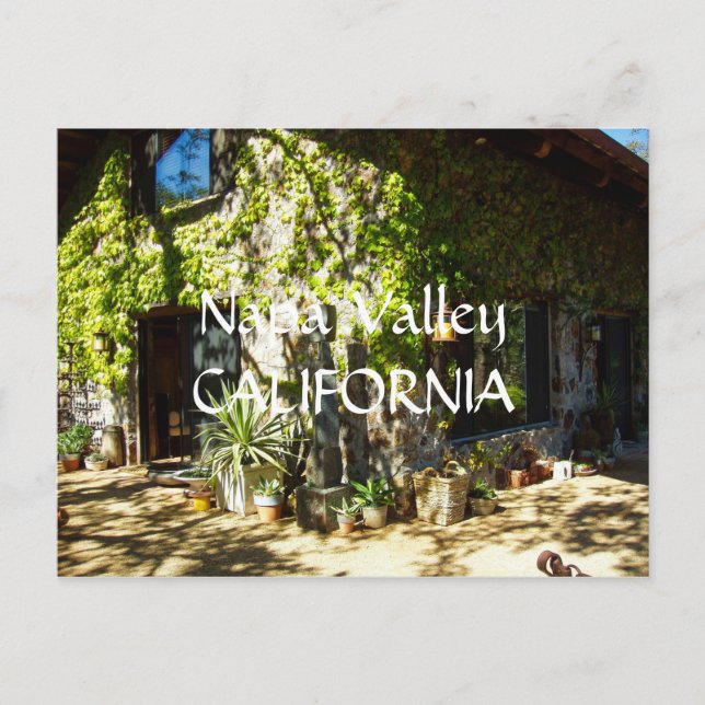 Postal Valle de Napa (Anverso)