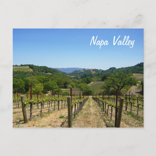 Postal Valle de Napa (Anverso)