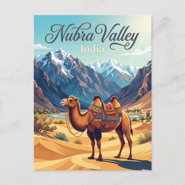 Postal Valle de Nubra India (Anverso)