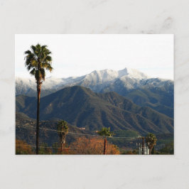 Postal Valle de Ojai con nieve