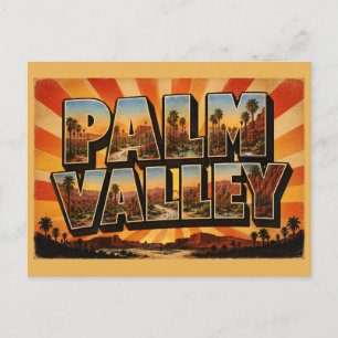 Postal Valle de Palm NT Australia Oasis del Desierto Arte