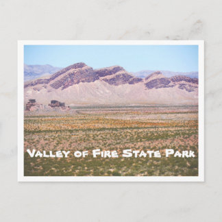 Postal Valle de Parque Estatal Fire Nevada América EE. UU