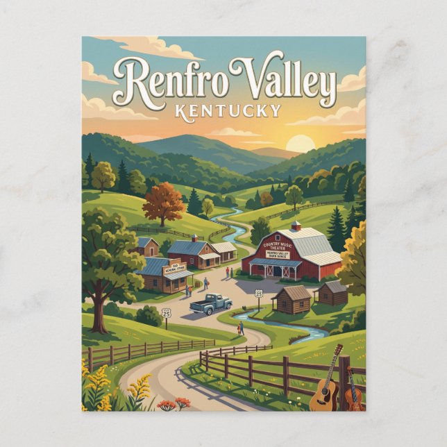 Postal Valle de Renfro, Kentucky (Anverso)