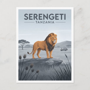 Postal Valle de Seronera Tanzania Recuerdo