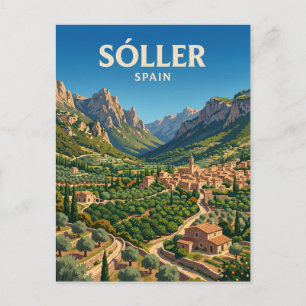 Postal Valle de Sóller España