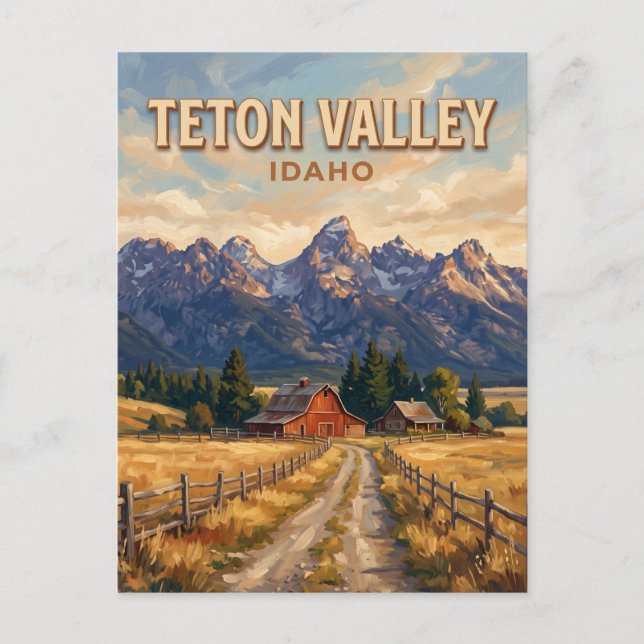 Postal Valle de Teton Idaho (Anverso)