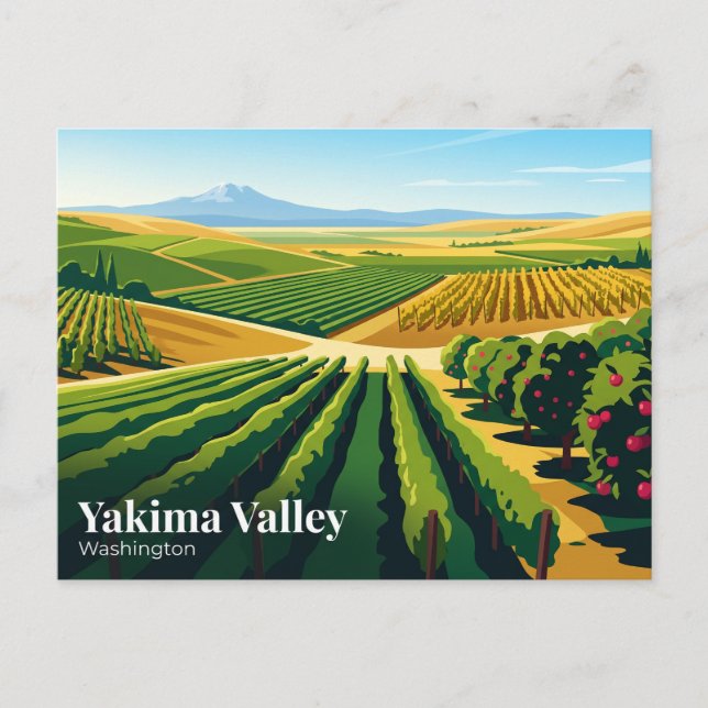 Postal Valle de Yakima EE. UU. (Anverso)