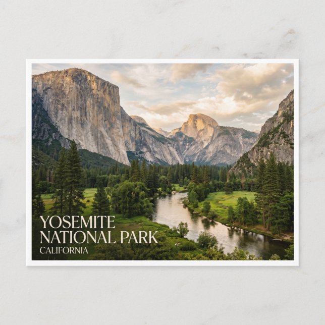Postal Valle de Yosemite (Anverso)