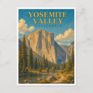Postal Valle de Yosemite California El Capitan GeoSaga