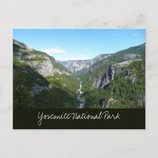 Postal Valle de Yosemite en el Parque Nacional Yosemite