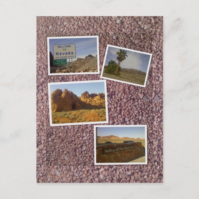 Postal Valle del Desierto de Fuego - Nevada (Anverso)