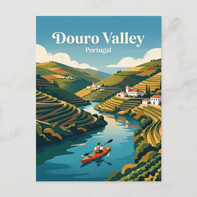 Postal Valle del Duero Portugal (Anverso)