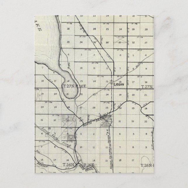 Postal Valle del lago honey (Anverso)