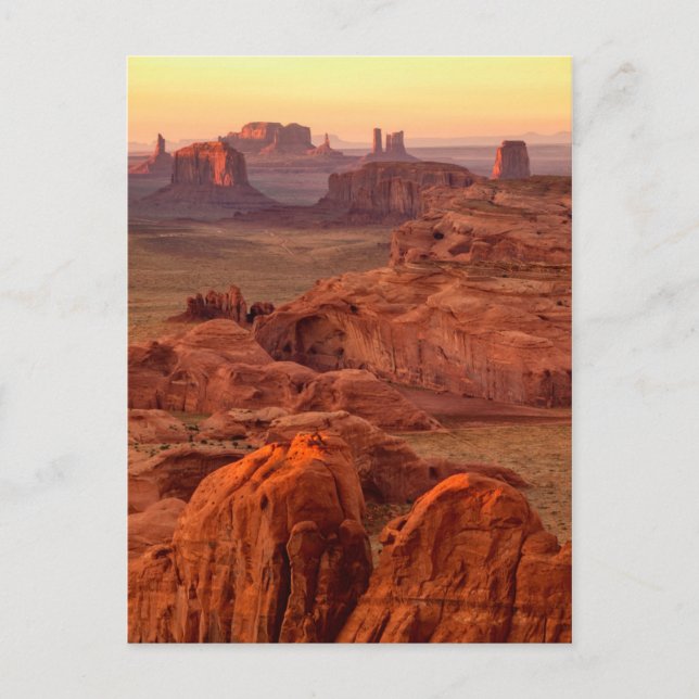 Postal Valle del Monumento escénico, Arizona (Anverso)