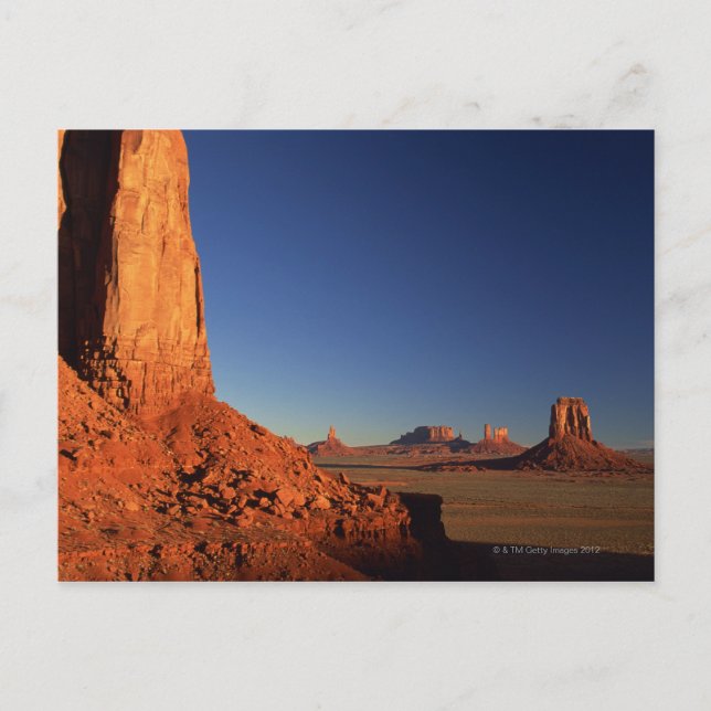 Postal Valle del Monumento, Parque Tribal Navajo, Arizona (Anverso)