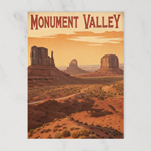 Postal Valle del Monumento: Vista del Desierto Retro