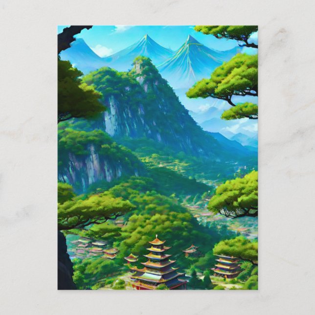 Postal Valle del Palacio Chino (Anverso)