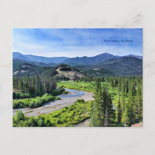 Postal Valle del Río, América Occidental, Wyoming, (Anverso)