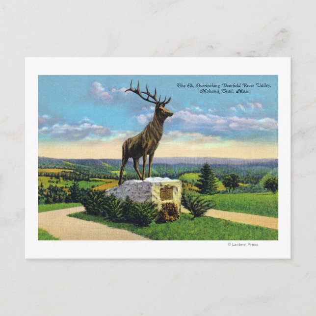 Postal Valle del río Deerfield en el sendero Mohawk (Anverso)