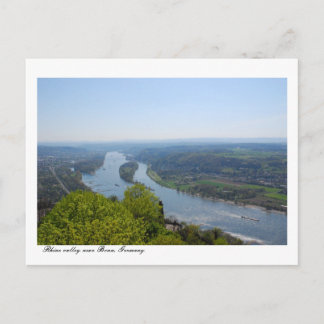 Postal Valle del río Rin cerca de Bonn, Alemania