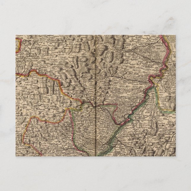 Postal Valle del Río Rin en Alemania y Francia (Anverso)