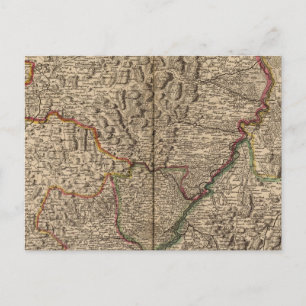 Postal Valle del Río Rin en Alemania y Francia