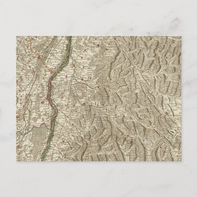 Postal Valle del Río Rin, Francia (Anverso)