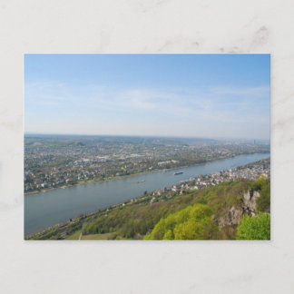 Postal Valle del río Rin por Bonn (Alemania)
