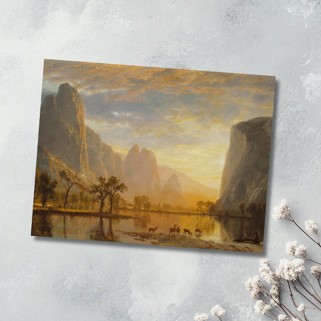 Postal Valle del Yosemite (1864) - Albert Bierstadt (Subido por el creador)