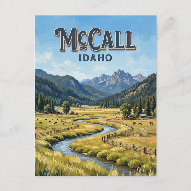 Postal Valle Largo McCall Idaho (Anverso)
