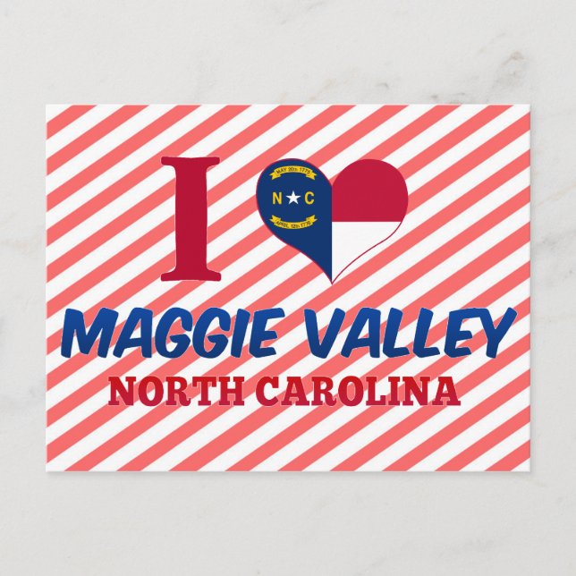 Postal Valle Maggie, Carolina del Norte (Anverso)