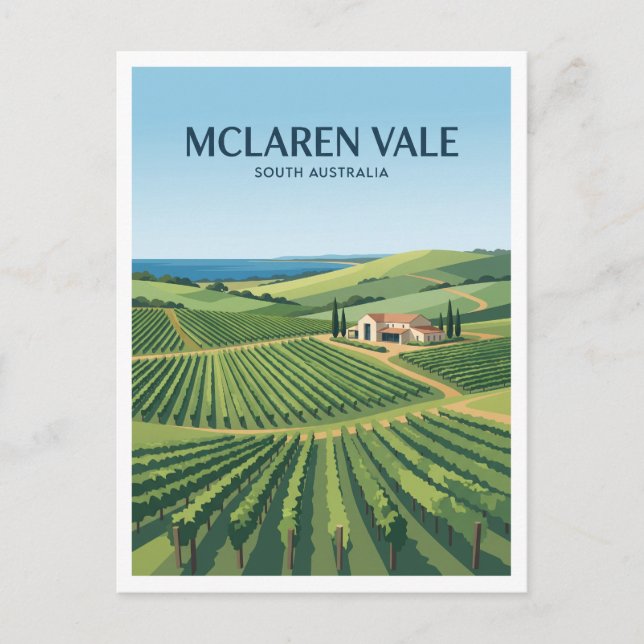 Postal Valle McLaren Australia (Anverso)