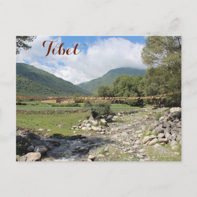 Postal Valle tibetano oculto (Anverso)