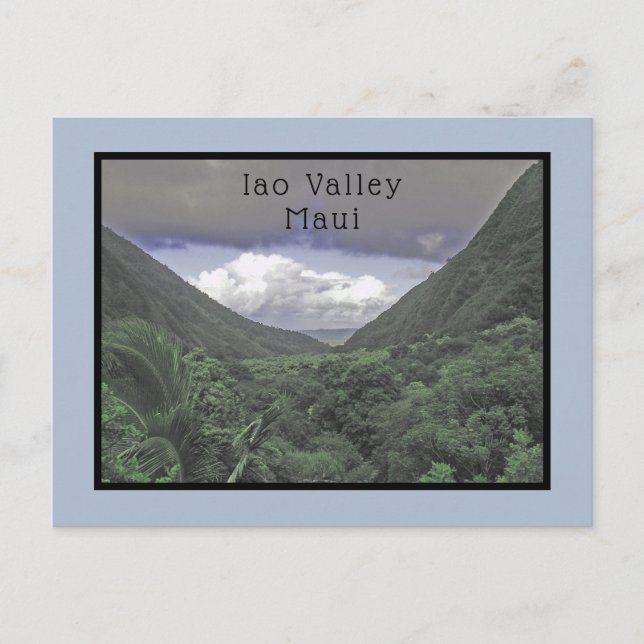 POSTAL VALLE VERDANTE VERDE LUSTO DE IAO EN MAUI (Anverso)