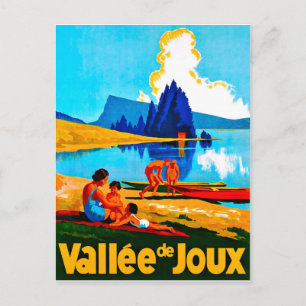 Postal Vallée de Joux, verano en Suiza, vintage
