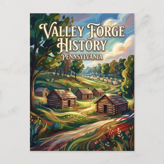 Postal Valley Forge Parque Histórico Nacional Pennsylvani (Anverso)