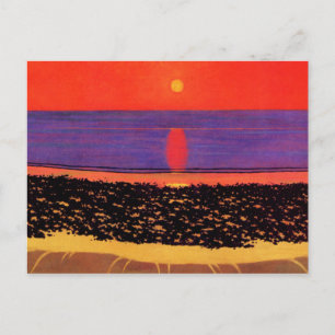 Postal Vallotton - Para dejar el sol con Villerville