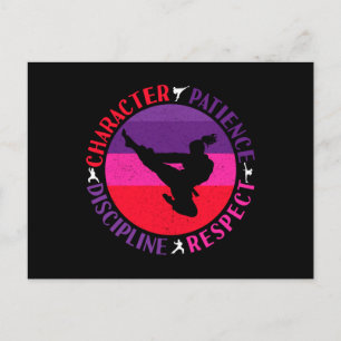 Postal Valores básicos de las artes marciales - Karate