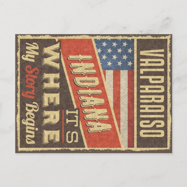 Postal Valparaiso Indiana (Anverso)