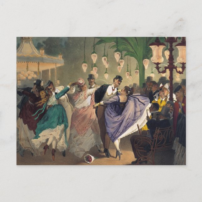 Postal Vals en el Bal Mabille (Anverso)