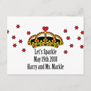 Postal Vamos a brillar Harry & Meghan, 19 de mayo de 2018