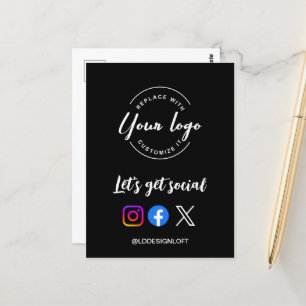 Postal Vamos a conseguir promoción social de sitios web d