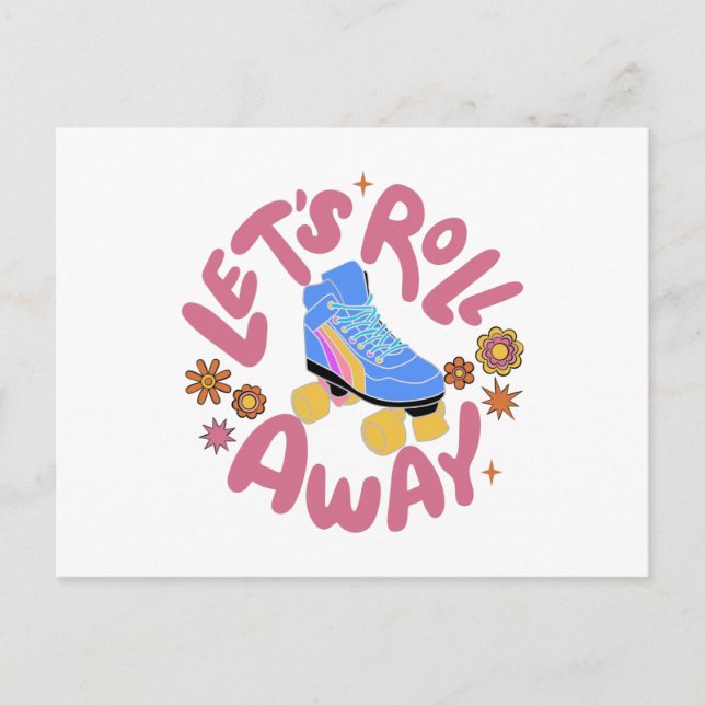 Postal Vamos a eliminar los patines de patinaje (Anverso)