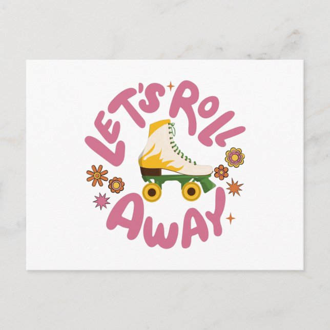 Postal Vamos a eliminar los patines de patinaje (Anverso)