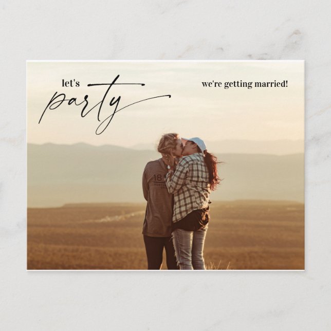 Postal Vamos a festejar Nos casamos Noticias divertidas d