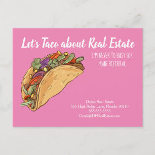 Postal vamos a hablar de taco sobre marketing inmobiliari
